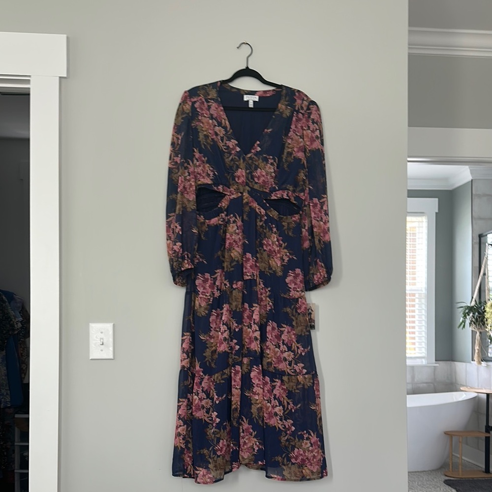 Floral Navy Dress